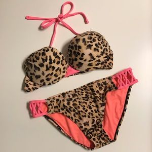 Leopard and Pink Bikini